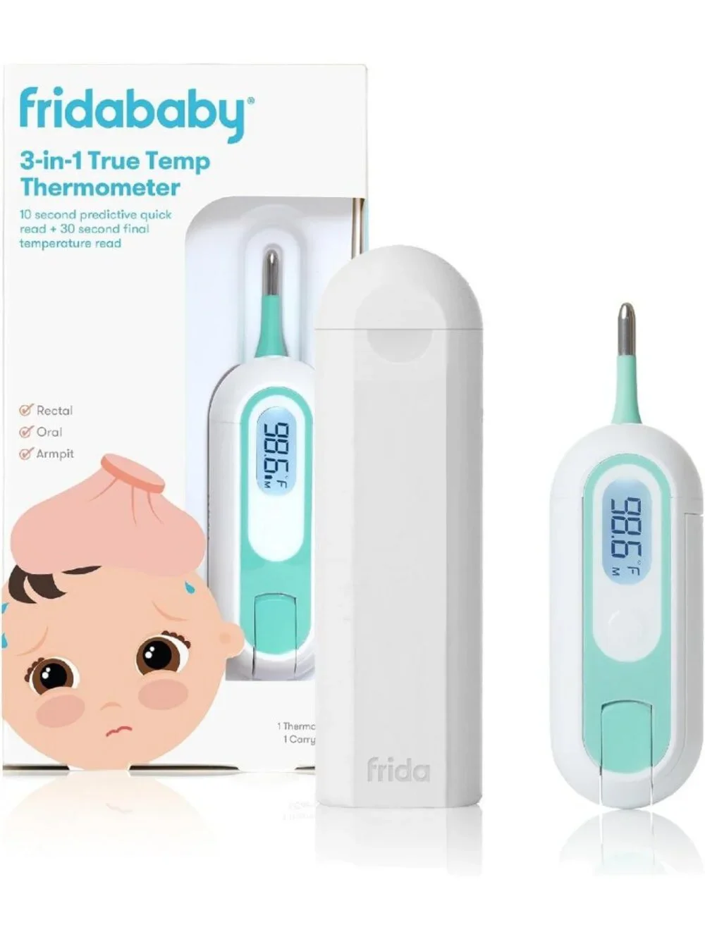3-in-1 Digital Baby Thermometer for Kids | Quick & Accurate Rectal, Underarm